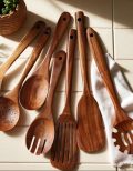 Juego de cuchillo y batidor de madera Montessori: Utensilios de cocina de juguete - Imagen 2